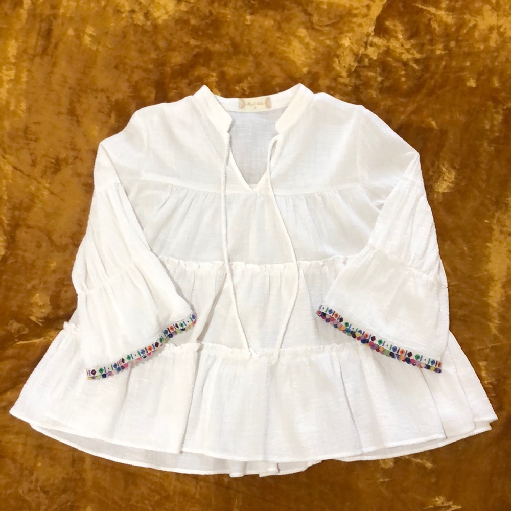 Altar’D State Ruffle 3/4 Sleeve Top